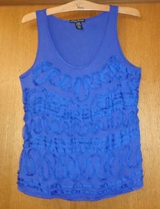 Woman's sz XL - Royal Blue TANK TOP - Simply Irresistible - Ribbon embellishment - Picture 1 of 3