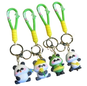 Cute Chinese Kung Fu Panda Key Chain PVC Key Chain Car Bag Backpack Pendant Gift - Picture 1 of 10