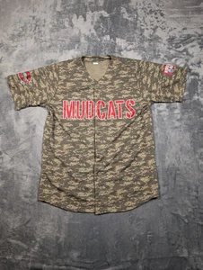 Camiseta Carolina Mudcats Para Hombres Mediana Camuflada MILB Béisbol #30 Camisa de Ligas Menores - Imagen 1 de 8