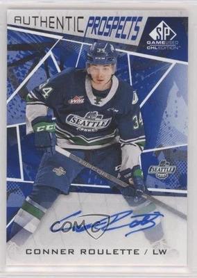 2021-22 Upper Deck SP Game Used CHL Edition Blue Auto Conner Roulette #63 - Image 1 of 3