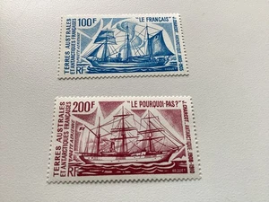 FSAT SCOTT#  C37-38 MNH 1974 SHIPS AIR MAIL COMPLETE MNH SET! - Picture 1 of 2