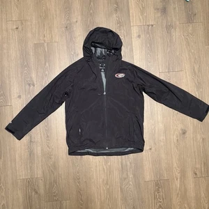 Oakley Richard Petty Motorsports Hooded Jacket Black Zip Up Men’s L Racing - Picture 1 of 8