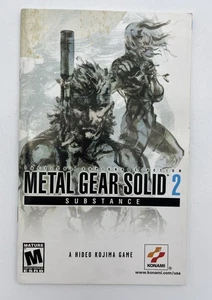 Metal Gear Solid 2 Substance Playstation 2 PS2 Bedienungsanleitung Booklet NUR - Bild 1 von 5