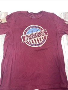 GruntStyle Burgund American Renegade Herren T-Shirt Größe 2xl - Bild 1 von 5