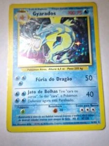 Pokemon Gyarados Holo Card 006/102 Set Base Portoghese - Foto 1 di 12