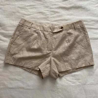 Y2K JCrew linen and wool micro mini shorts Size 6 - Image 1 of 4