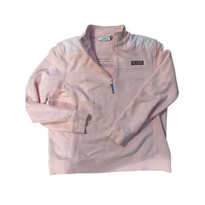 Vineyard Vines girls pullover 1/4 zip pink size large - Picture 1 of 3