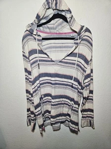 Sudadera con Capucha Para Hombres Tommy Bahama Baja Haze Manga Larga Beige/Azul/Rosa #T319252 Talla L Usada en Excelente Condición - Imagen 1 de 14