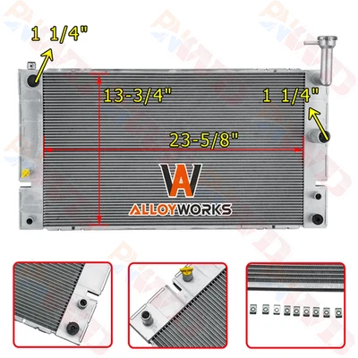 Radiador de aluminio 16041280 para Toyota Prius 2004-2009 2005 2006 08 1,5 L L L4 MT 2004-2009 Foto 1 de 4