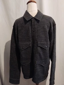 Chaqueta Ralph Lauren RRL Gris Rayas Abotonada Talla Mediana  - Imagen 1 de 10