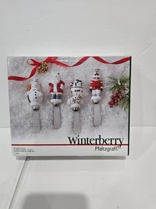 Pfaltzgraff Winterberry Weihnachten Feiertag Keramik Streuer 4er Set - Bild 1 von 2