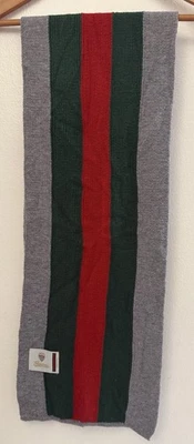 VINTAGE MADE IN ITALY GUCCI GREY LONG SCARF - Image 1 of 4
