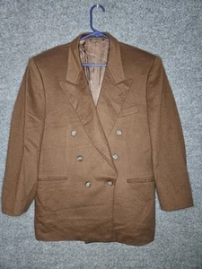 Cappotto sportivo blazer Canali marrone tinta unita 40R lana Loro Piana Lana - cashmere *DIFETTO - Foto 1 di 13