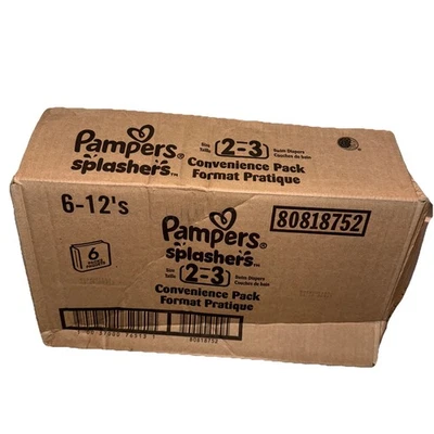 Pampers плавательные подгузники - брызговики - размер 2-3, 6 PCK, количество 12 каждый полный чехол - Изображение 1 из 3