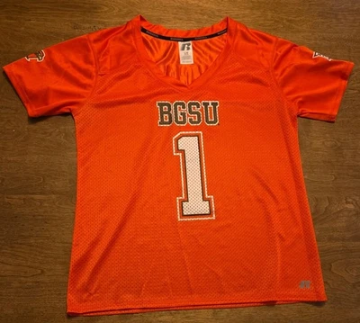 Camiseta de fútbol americano Bowling Green State University Falcons naranja #1 juvenil L 12/14 Foto 1 de 4