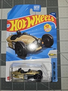 Hot Wheels Morgan Super 3 Gold Kroger Exclusive Color Factory Fresh 1/5 C Case - Picture 1 of 14