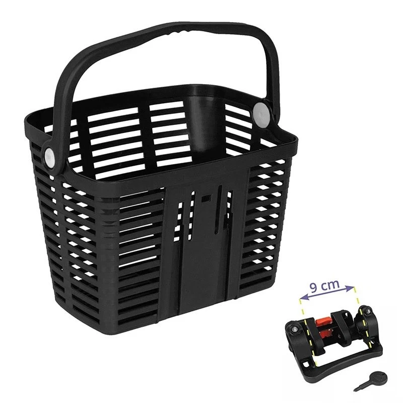 Cesta frontal Plaza E-Bike plástico liberação rápida diâmetro: 9cm - Imagem 1 de 1