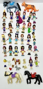 LEGO Friends Minifigures & Disney Princesses Lot of 27 W/ Animals Horses Dogs - Picture 1 of 6