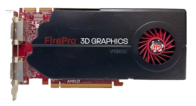 AMD FirePro V5800 1GB GDDR5 PCIe x16 2xDVI GPU Video Graphics Card C127, TESTED - Image 1 of 4