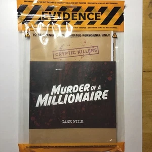 Cryptic Killers: Murder Of A Millionaire Game Strategy Game Night Please Read - Picture 1 of 4