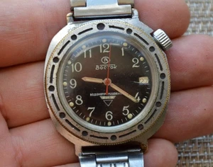 Watch USSR Komandirskie Vostok Commander Military Soviet Rare Vintage - Picture 1 of 5