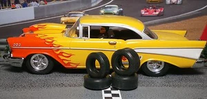 Jeu de pneus URÉTHANE SLOT CAR 2pr PGT-21093XD et PGT-21083XD pour CARRERA '57 Chevy - Photo 1 sur 1