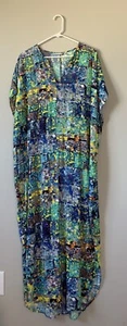 Jams World Large Hawaiian Casablanca Dress Luminous Multicolor Maxi - Picture 1 of 24