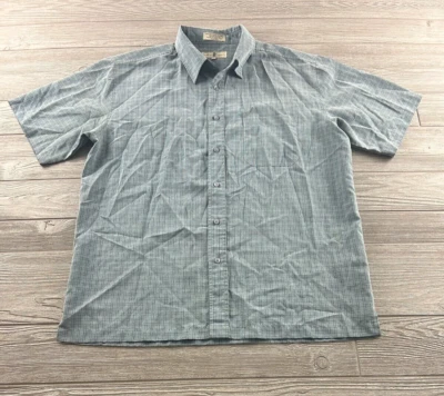 Eighty Eight Shirt Mens Large Blue Plaid Short Sleeve Button Up Casual - Image 1 of 4