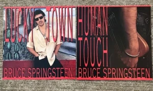 Póster promocional Bruce Springsteen 1992 Lucky Town/Human Touch 2 caras plano 12x12 - Imagen 1 de 3