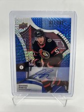 2021-22 Upper Deck Allure Rookie Blue Line Auto /35 Shane Pinto