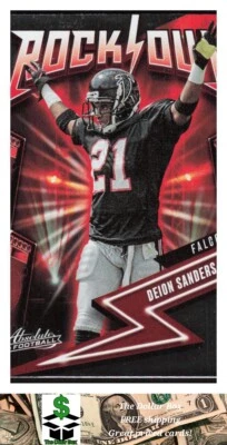 2023 Panini Absolute Rock Out #5 Deion Sanders - Atlanta Falcons - Image 1 of 2