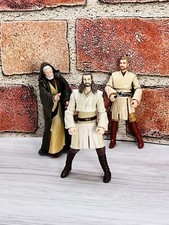Qui-Gon Jinn Obi-Wan Kenobi Figure Star Wars 30th Anniversary Lot 3.75” Clone