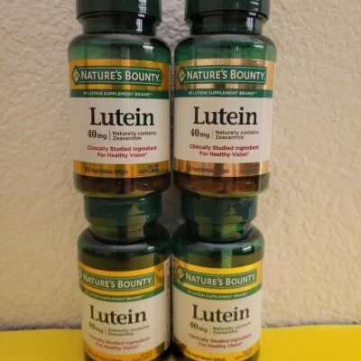 4 Packs NATURE'S BOUNTY Lutein 40 mg 30 Rapid Release Softgels Each 120 Total - Image 1 of 2