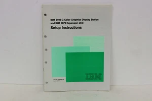 IBM 3192-G COLOR GRAPHICS DISPLAY STATION & IBM 3979 EXP UNIT SETUP INSTRUCTIONS - Picture 1 of 6