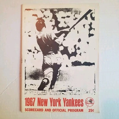 De colección New York Yankees 7/30/67 Vs KC - Programa Oficial Mickey Mantle Foto 1 de 4