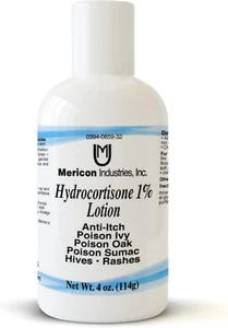 Hydrocortisone 1% Lotion - Mericon - 4 Oz - Picture 1 of 12