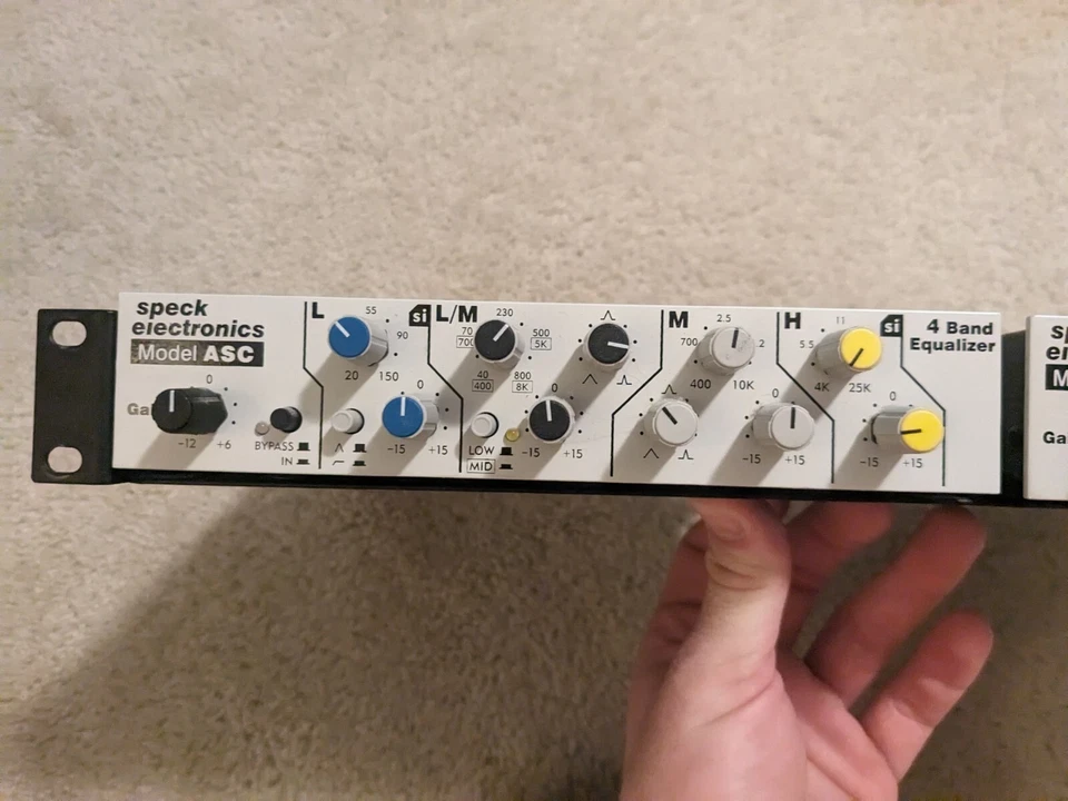 Pair of Speck Electronics Model ASC 4 Band Equalizers - Image 1 of 4