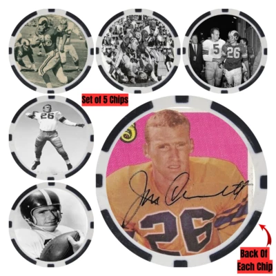 Jon Arnett Southern California College Football Hall of Fame Chips (5) - SIGNED - Image 1 of 2