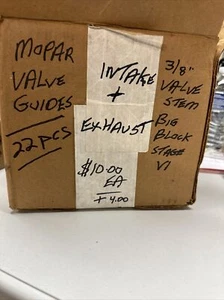 Mopar Valve Guides P5249672 Intake & Exhaust 3.8" Valve 3/8" Stem  NOS - Bild 1 von 7