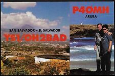 QSL CARD"YS1/OH2BAD,View of El Salvador,P40MH,Aruba,Miika Heikinheimo",(Q7073)