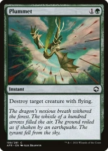 MTG Magic AFR D&D Forgotten Realms - 1x EN NM 199 C Plummet - Picture 1 of 1