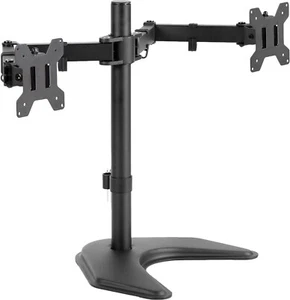 VIV STAND-V002F Dual VESA Mount Monitor Free-Standing Desk Stand for 2 Screens - Photo 1/7