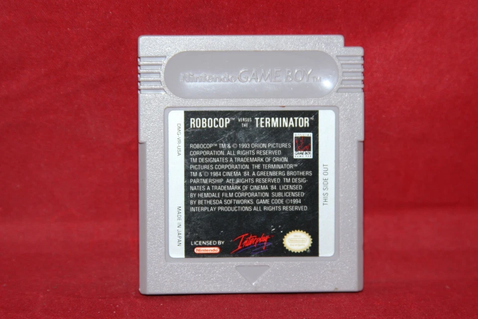 Robocop vs The Terminator (Nintendo Game Boy GB, 1994) Authentic Game Cartridge - Image 1 of 3