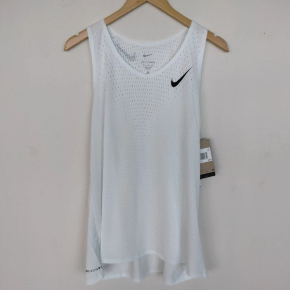 Nike AeroSwift Dri-FIT ADV Running Singlet White FN4231-121 Men's Size 2XL