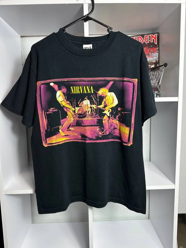 Vintage Nirvana From The Muddy Banks Of The Wishkah Tshirt 1996, Size M. - Image 1 of 4