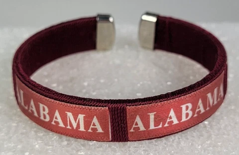 ALABAMA State University Crimson Tide Cuff Bracelet  7 in Expandable Cover