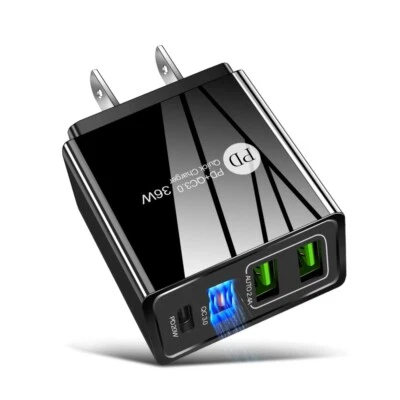 For iPhone 15 14 13 12 11 36W Fast Charger Block USB Type C Wall Power Adapter - Image 1 of 4