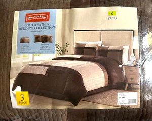 King New Mountain Ridge Cold Weather Collection 3-teiliges Set - 1 Bettdecke/2 Kissenbezüge - Bild 1 von 5