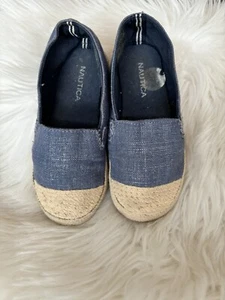 Zapatos Náutica Niño Pequeño Talla 10 Denim Azul Alpargata Planos Yute Unisex - Imagen 1 de 12