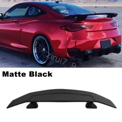 Matte Black 46" Rear Trunk Spoiler Wing GT Style Racing For Infiniti Q50 Q60 Foto 1 de 4